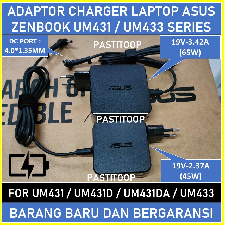 Adaptor charger Asus Zenbook UM431 UM431D UM431DA UM433 terbaru