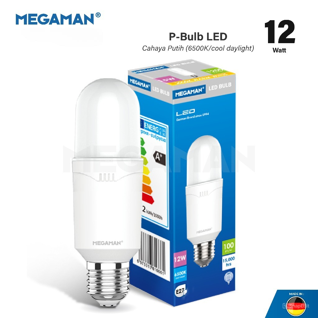 Bola Lampu STICK Bohlam LED Megaman YTP45Z1 12Watt  6500K bukan Lampu Philips atau Lampu Hannochs