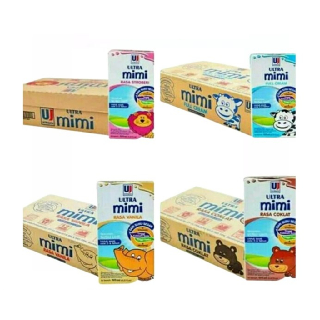 

Ultra Milk Mimi Susu UHT Strawberry Full Cream Cokelat 125ml 1 Dus Isi 40 Kotak All Variant