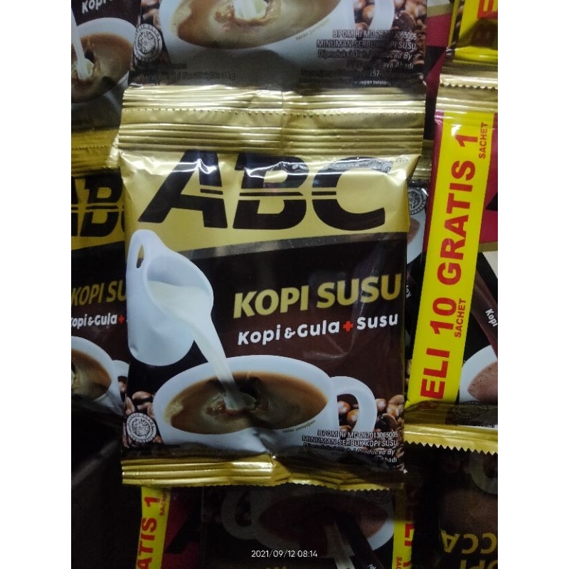 

KOPI ABC kopi susu sachet 30gr ( 10 sachet )