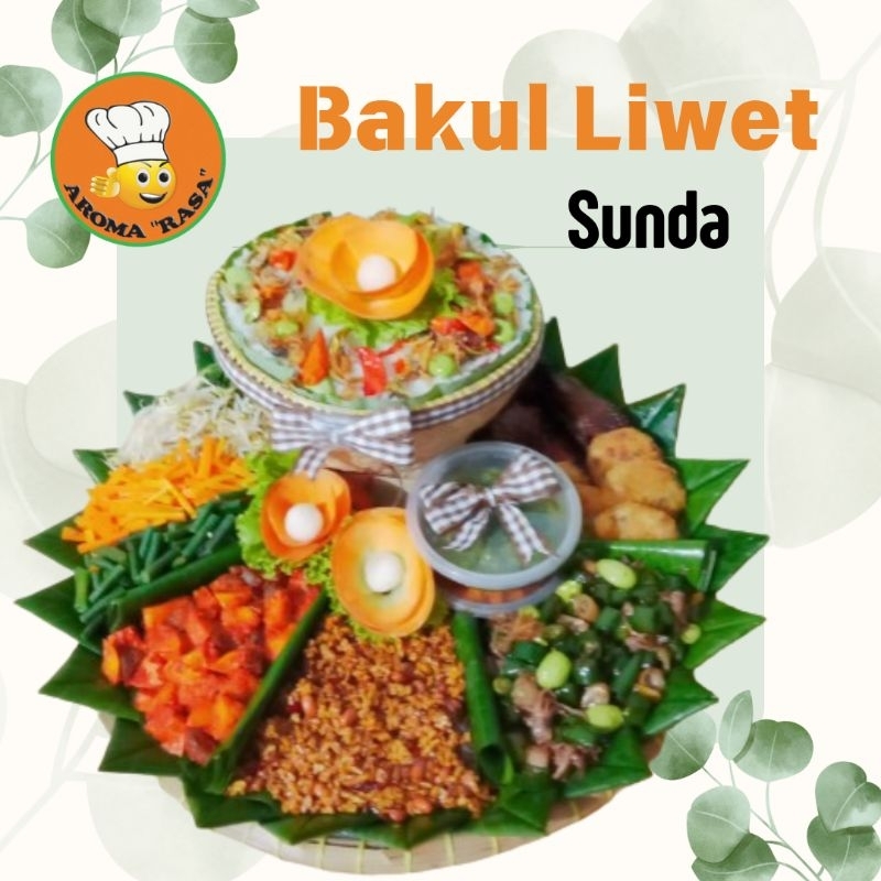 

Tumpeng Bakul/Bakul liwet/Bakul nasi liwet/Nasi Liwet/Bakul sunda 5 porsi