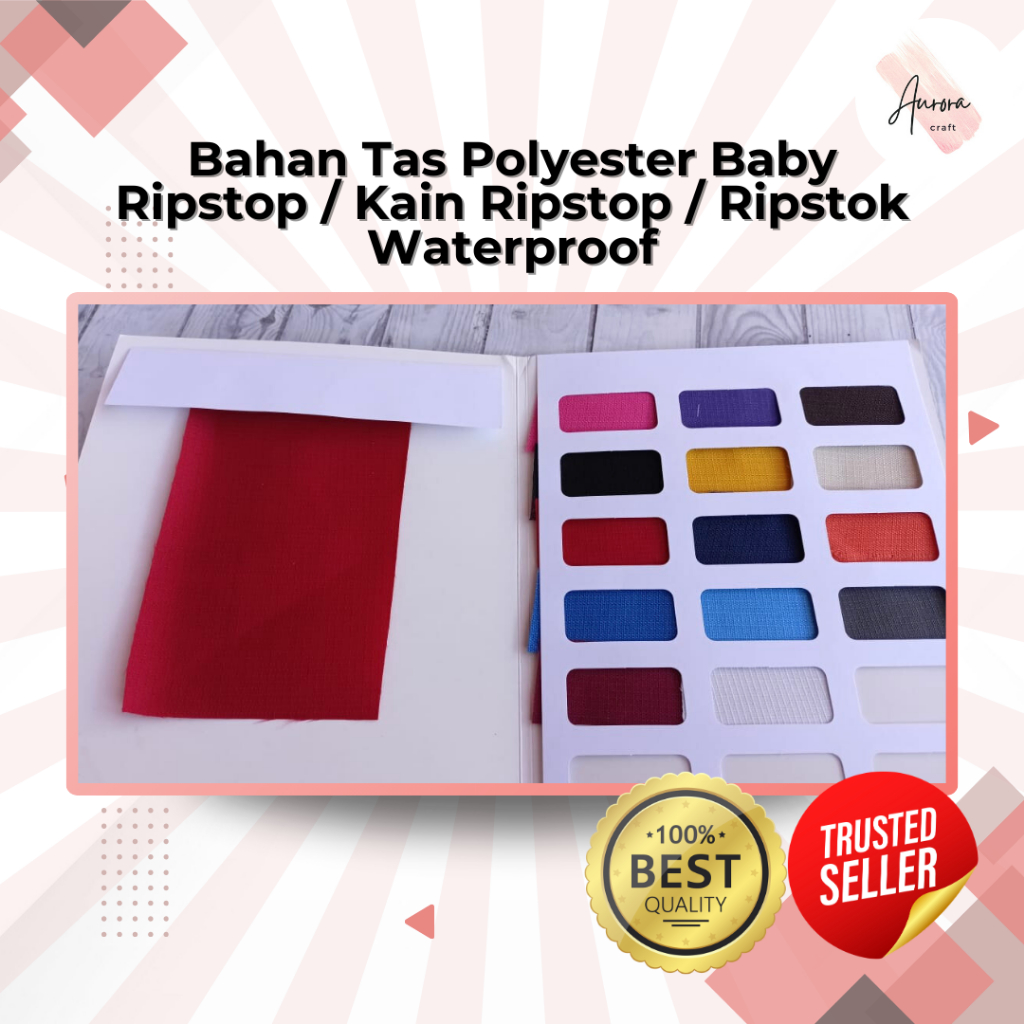 Bahan Tas Polyester Baby Ripstop / Kain Ripstop / Ripstok Waterproof