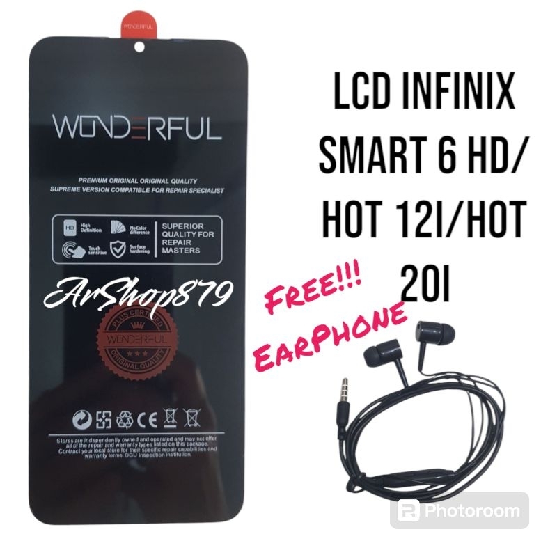 LCD INFINIX SMART 6 HD/HOT 12I/HOT 20I  LCD TOUCHSCREEN FULLSET