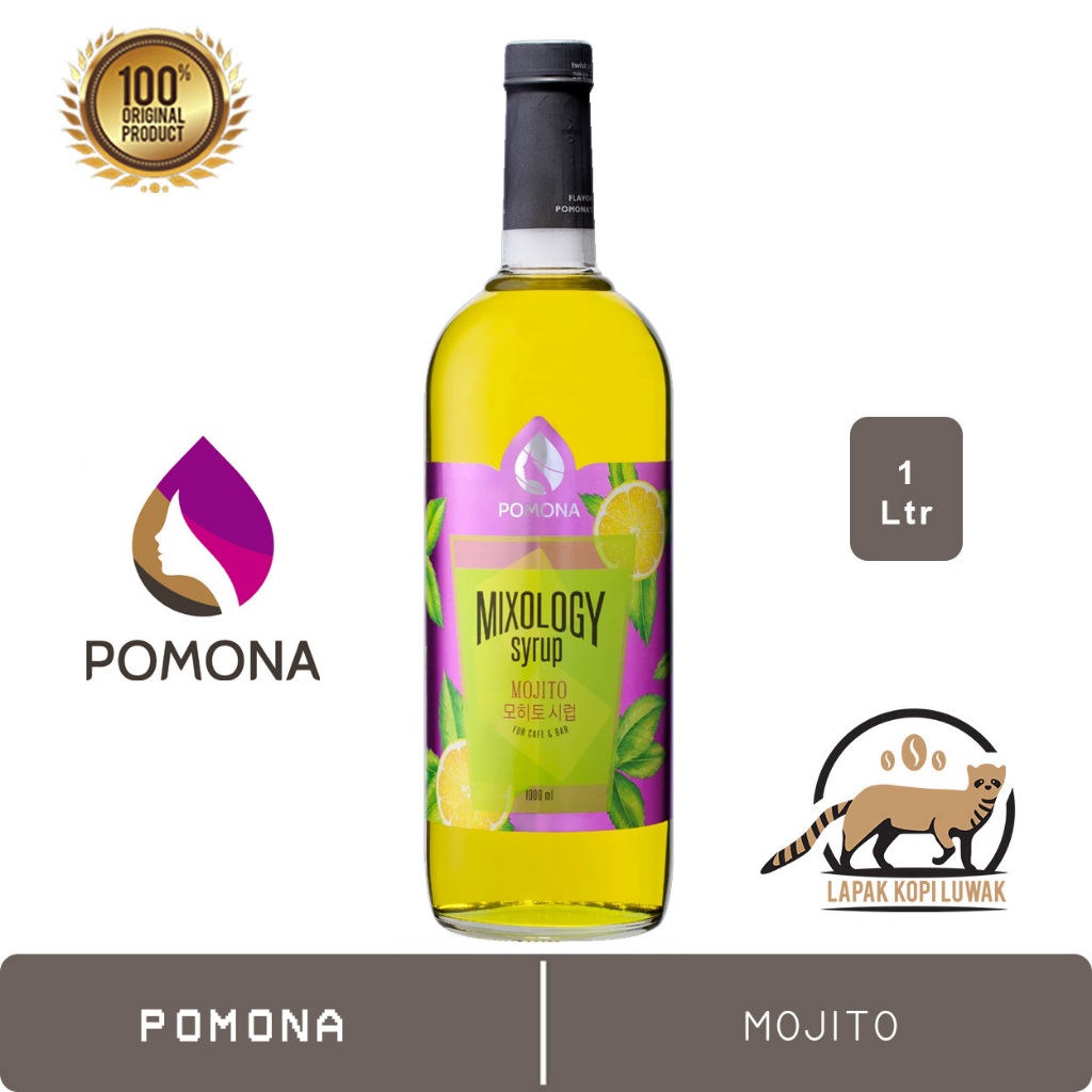 

Mojito Syrup merk Pomona 1 L