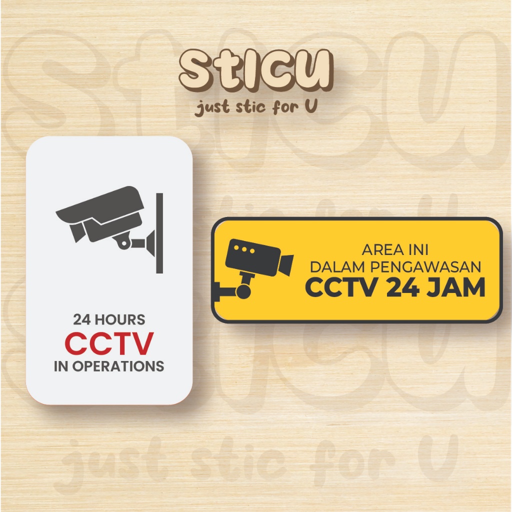 

SIGN STICKER CCTV AREA - STIKER TANDA AREA CCTV UNTUK CAFE RUMAH KANTOR