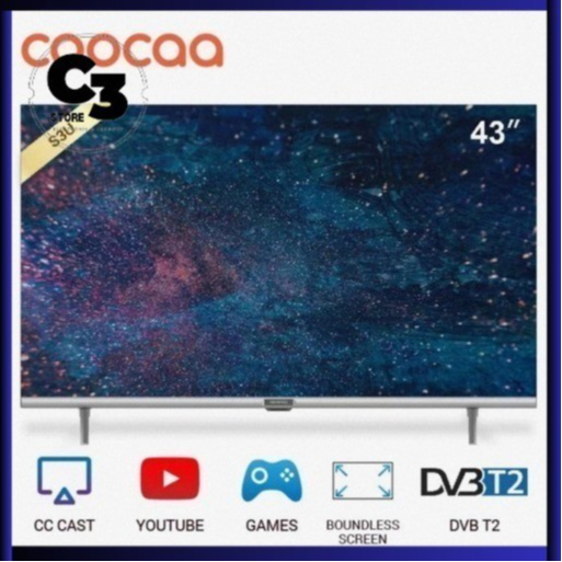 COOCAA Smart TV LED 43S3U 43 INCH SMART TV DIGITAL Led 5.0 / TV COOCA 43"