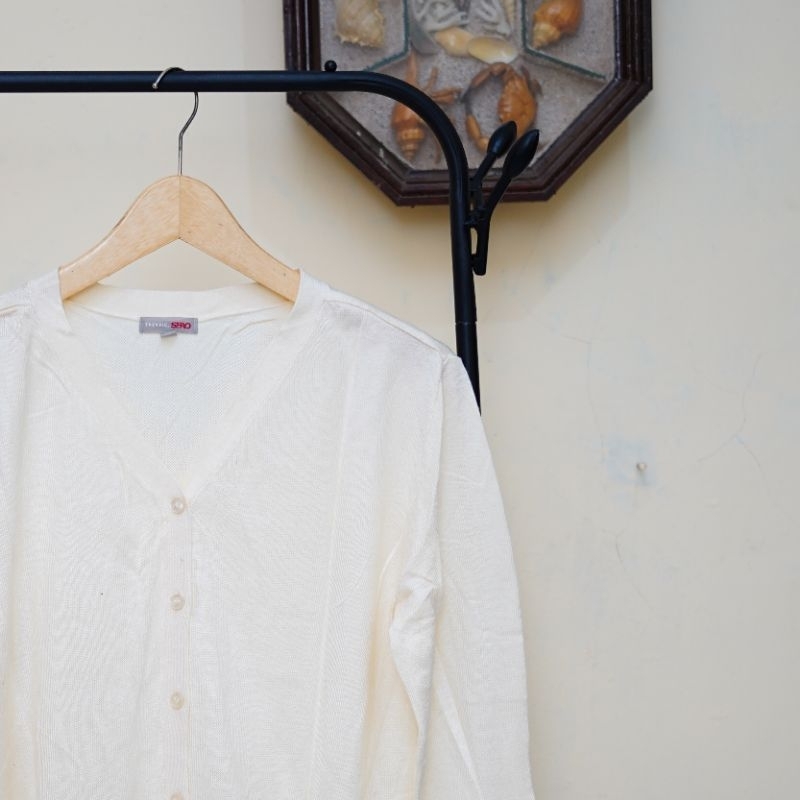 WHITE CARDIGAN BY SPAO