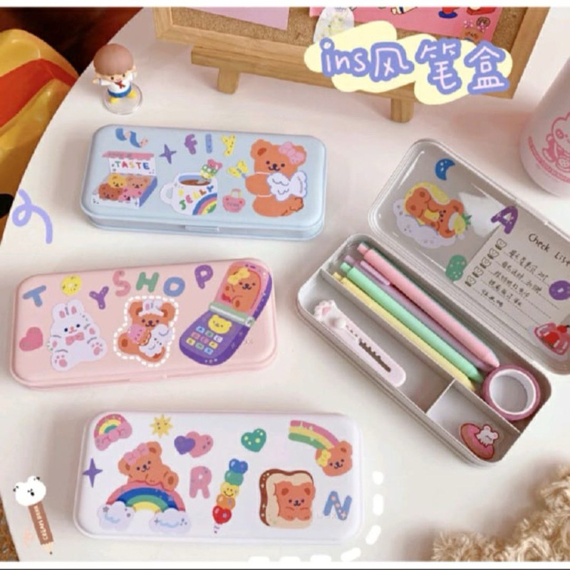 

Kiko-Kotak pencil minimalis pencil case minimalis polos(stiker tidak termasuk)