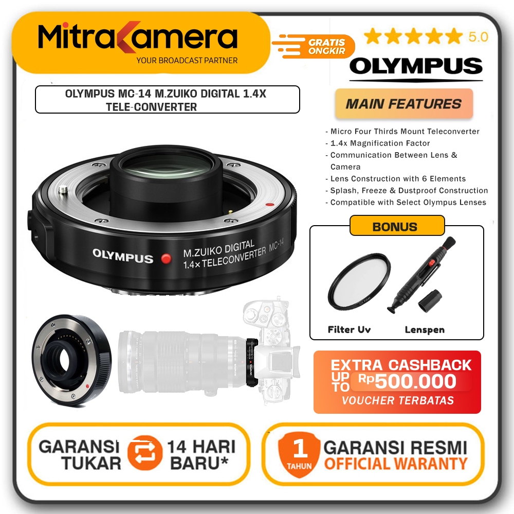 Olympus MC-14 M.Zuiko Digital 1.4x Tele-Converter