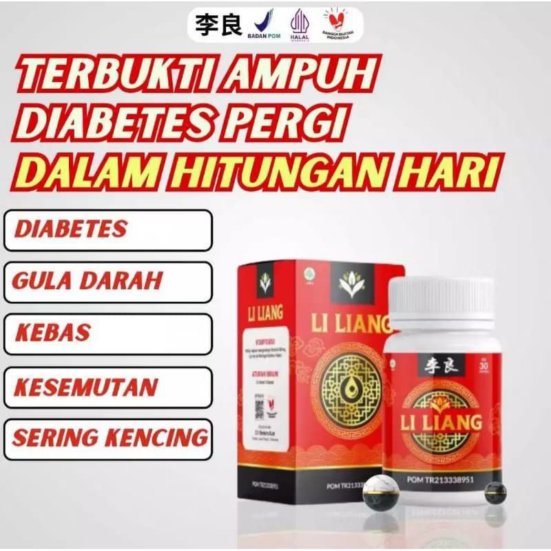 OBAT LI LIANG OBAT HERBAL CINA ATASI DIABETES - GULA DARAH - KENCING MANIS BPOM