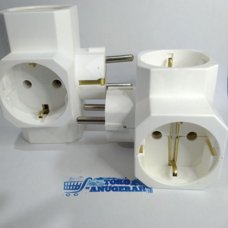 T Broco arde colokan T lubang 3 broco