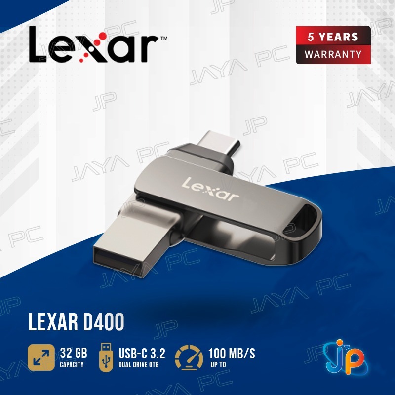 FlashDisk Lexar OTG Jumpdrive D400 32GB - Flash Disk 32 GB USB-C 3.1