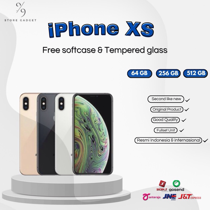 IPHONE XS 64 256 512GB FULLSET SECOND INTER IBOX