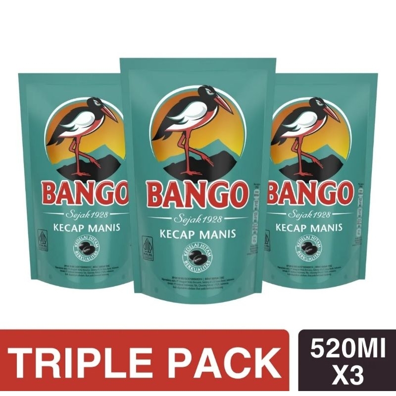 

[Paket isi 3] Kecap Bango Refill 520 mL