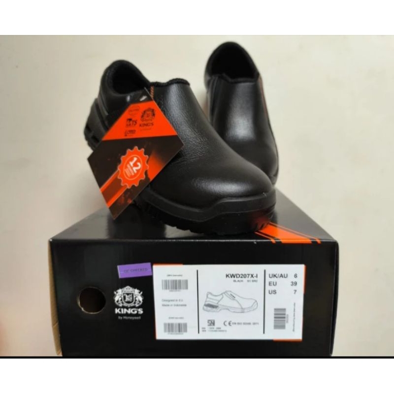 Sepatu Safety King's KWD 207X / Sepatu Kings Honeywell KWD 207 X Hitam