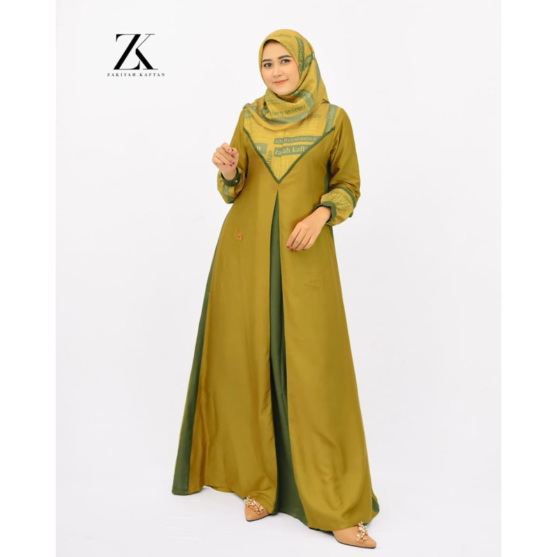 Gamis set hijab Zakiyah Kaftan