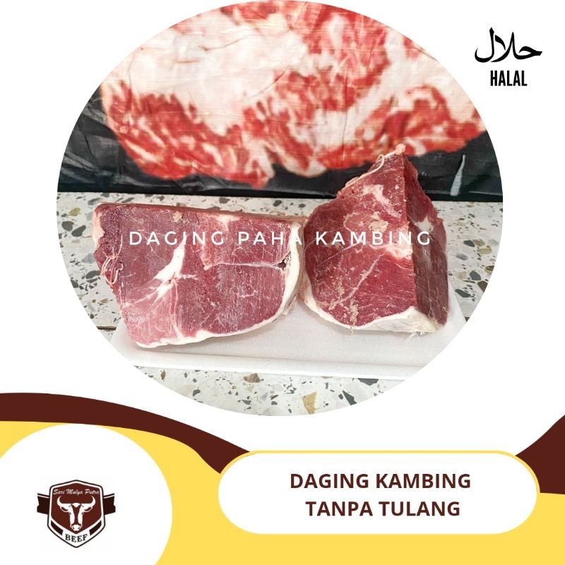 

daging kambing, lamb, daging kambing tanpa tulang 1kg