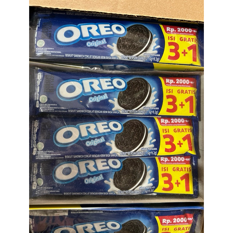 

Oreo Biscuit Sandwich Rasa Vanilla 1Box isi 12Pcs