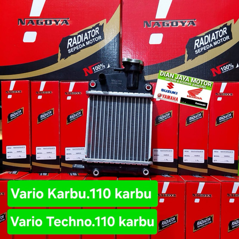 RADIATOR VARIO 110 KARBU .VARIO TECNO 110.CBS 110 MILKUNL NAGOYA DIAN JAYA MOTOR