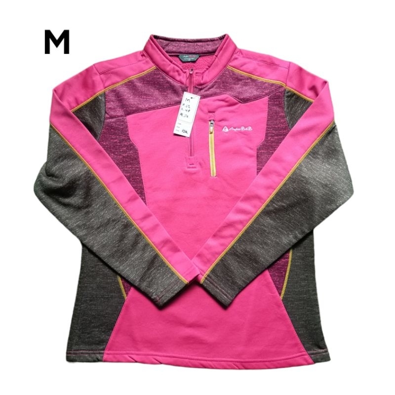 B&B size M baselayer outdoor second inner pollar tebal kaos gunung bekas baju half zip sweater