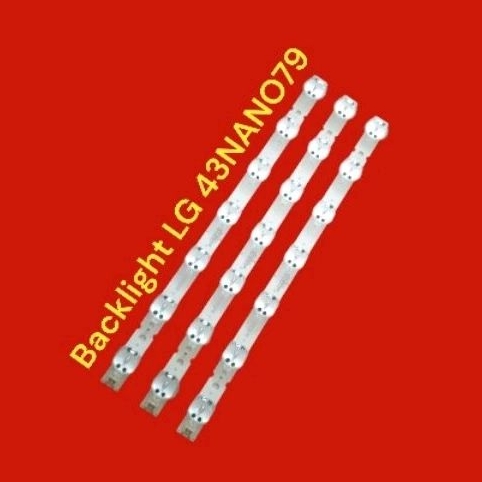 BL - BACKLIGHT - BEKLITE - TV LG 43NANO79 - LAMPU TV - LG 43NANO79