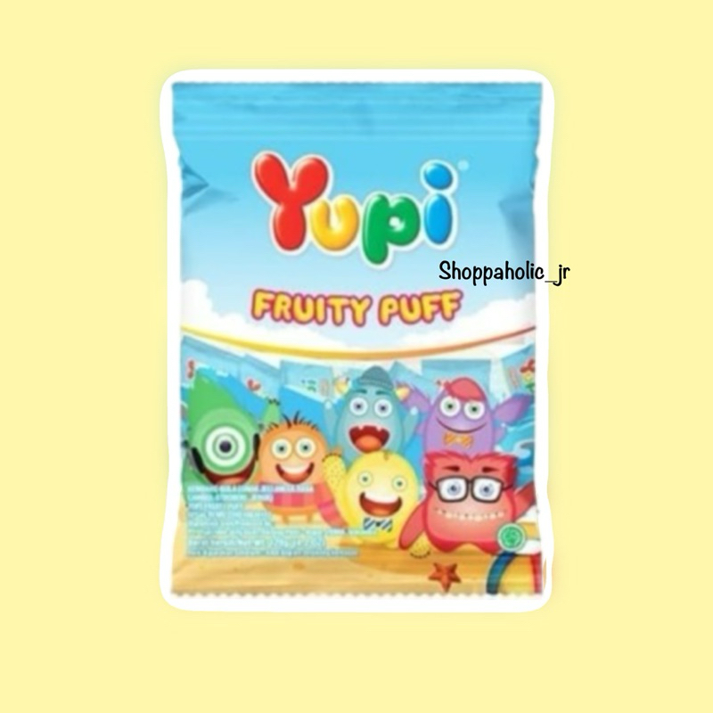 

Yupi Fruity Puff Biru Permen Jelly Candy Bag