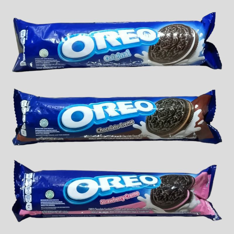 

Oreo Roll Rasa Vanila, Coklat & Stroberi Biscuit 123 gr