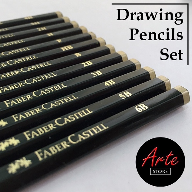 

Pensil Gambar Faber Castell Graphite Pencil Set isi 12 14 16 pcs KODE Q3Z9