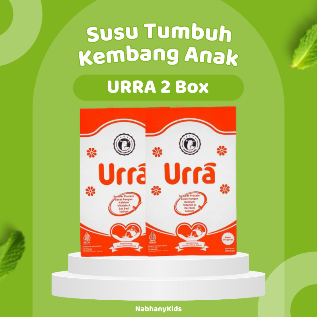 

SUSU URRA ASLI ORIGINAL URRA Susu Kambing Saneen Untuk Penambah Berat Badan & Tinggi Badan Anak - 2 Box