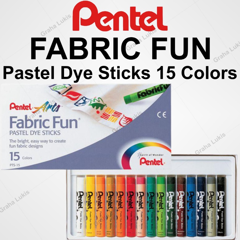 

Pentel Fabric Fun 15 Colors KODE Q3M5