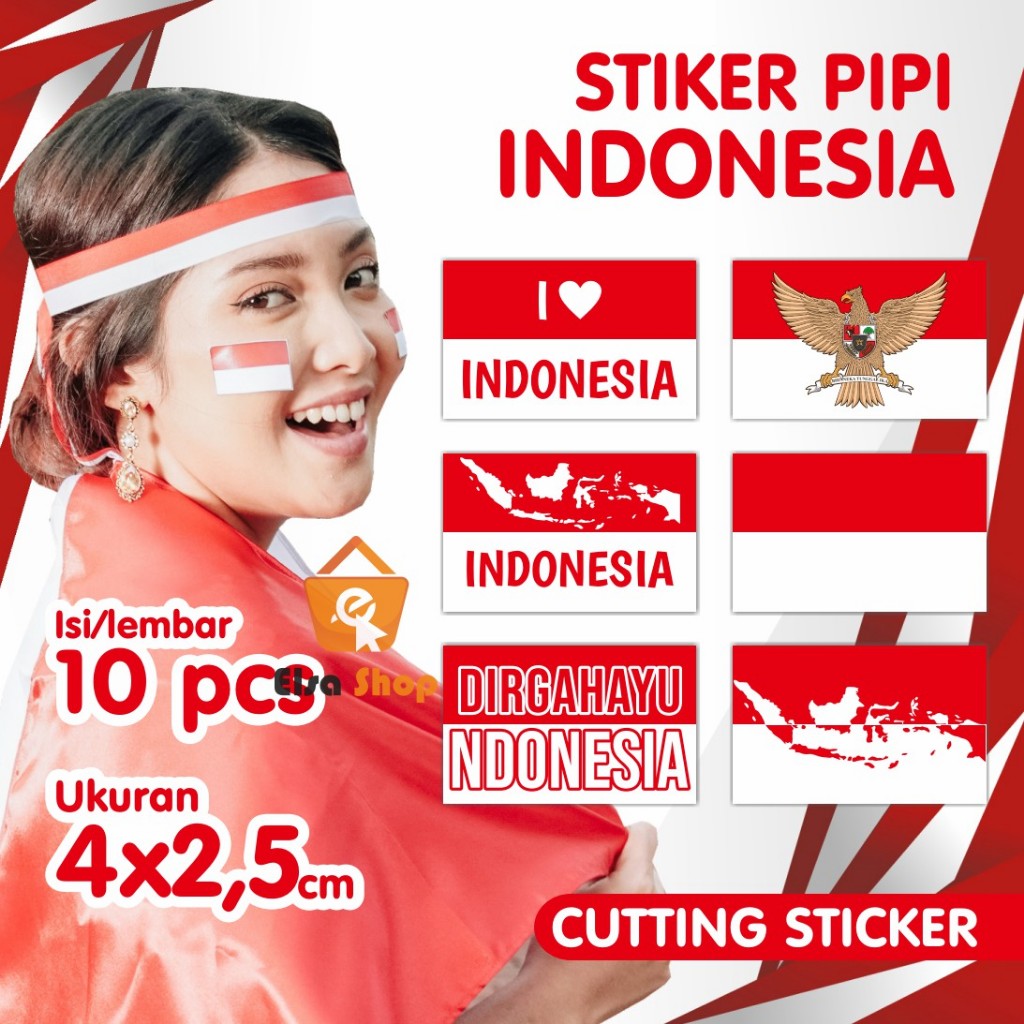 

Stiker Pipi Bendera Indonesia - sticker pipi