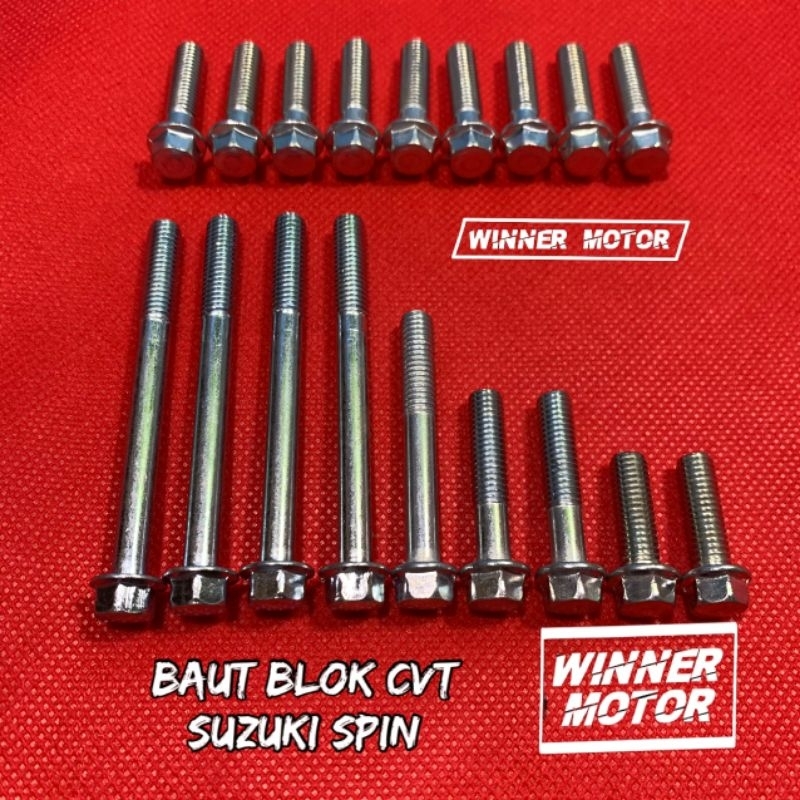 1set baut bak kiri blok cvt Suzuki Spin