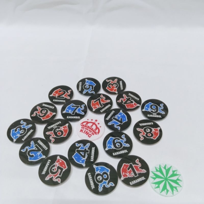 biji karambol , bola karambol 2 lapis tebal 4mm