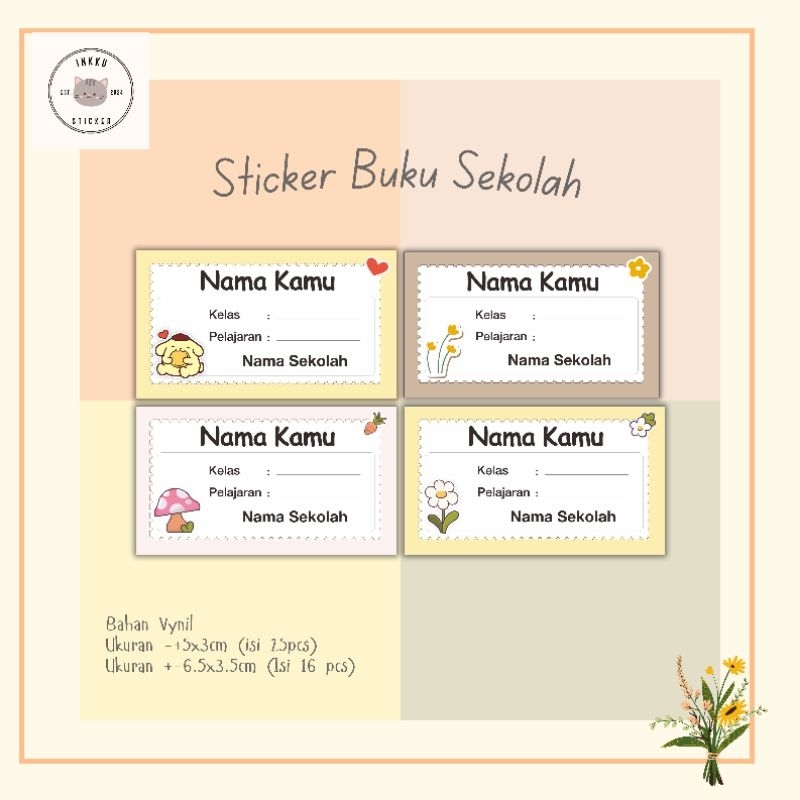 Label buku/ stiker buku/ Stiker lucu / sticker murah/ sticker aesthetic/ stiker cute/ label buku sek