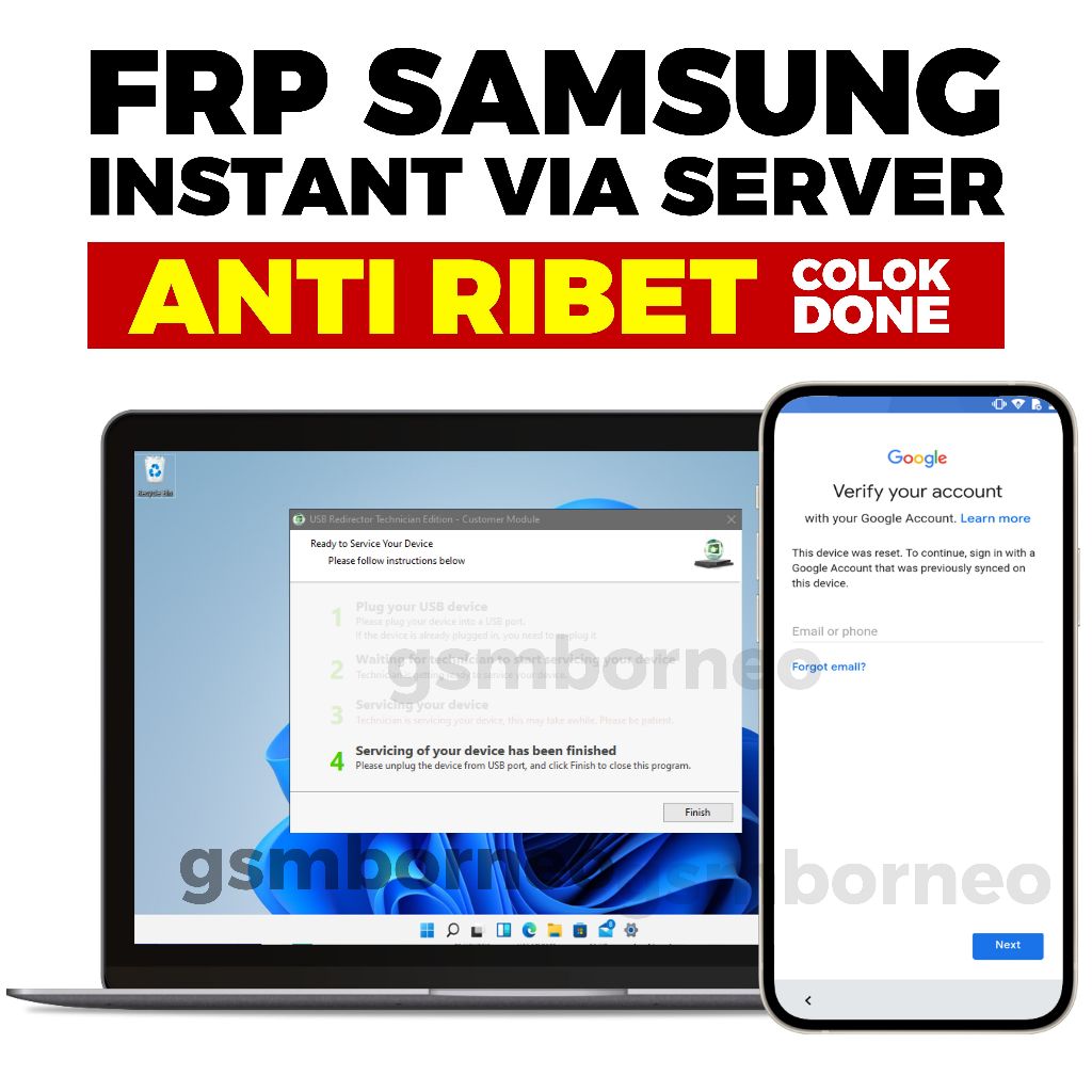 REMOTE BYPASS FRP AKUN GO0GLE SAMSUNG | FRP SAMSUNG KILAT INSTANT VIA SERVER