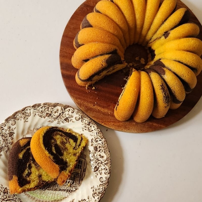 

Classic Marble Cake Wisjman Memaniis | Bolu Marmer | Marmer Cake | Cake Marmer Wisjman (100%/70%/30%)