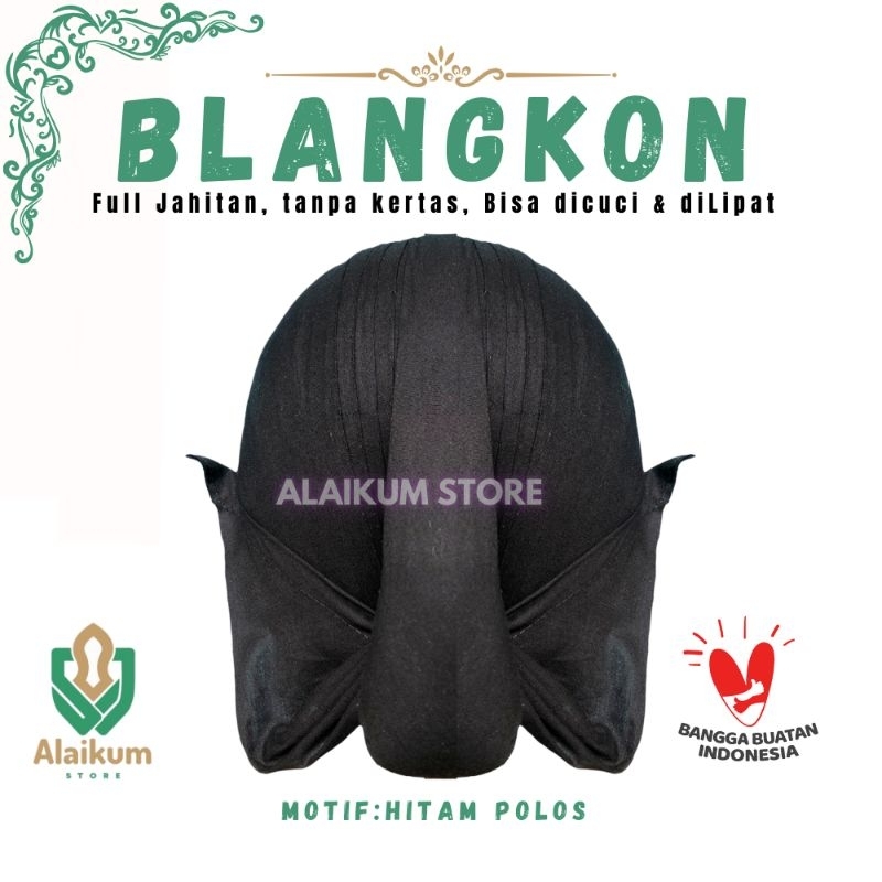 BLANGKON MOTIF HITAM POLOS | BLANGKON ALUSAN FULL JAHITAN | BLANGKON JOGJA |  BLANGKON TAHAN AIR  | 