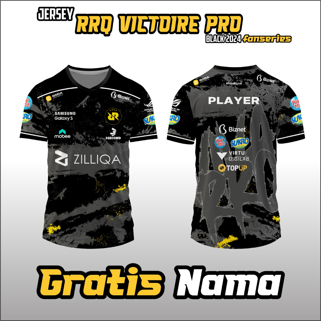 Jersey RRQ VICTOIRE PRO Black 2024 FANSERIES MPL S14