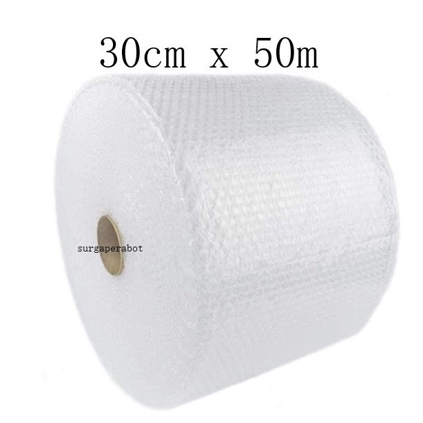 

Diminati Bubblewrap 3cm x 5m bening bubble wrap roll murah plastik eceran bandung