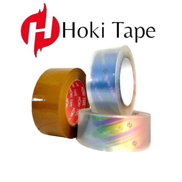 

Fresh Product Lakban 45mm x 2yard Super Clear Coklat HOKI TAPE 28