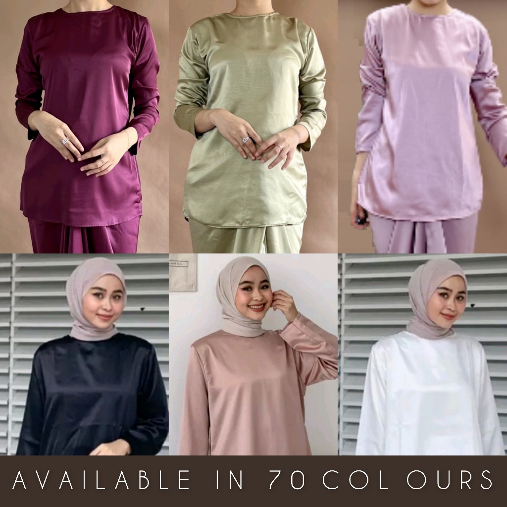 Inner Blouse Manset Wanita Size Extra JUMBO / BIG SIZE Satin Velvet