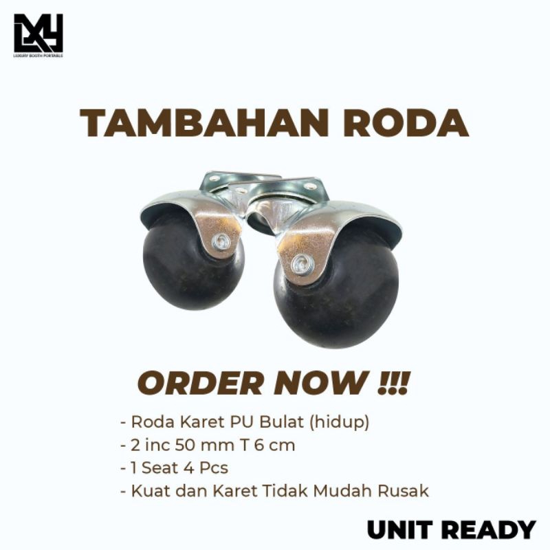 Tambahan Roda Hidup Booth Portable