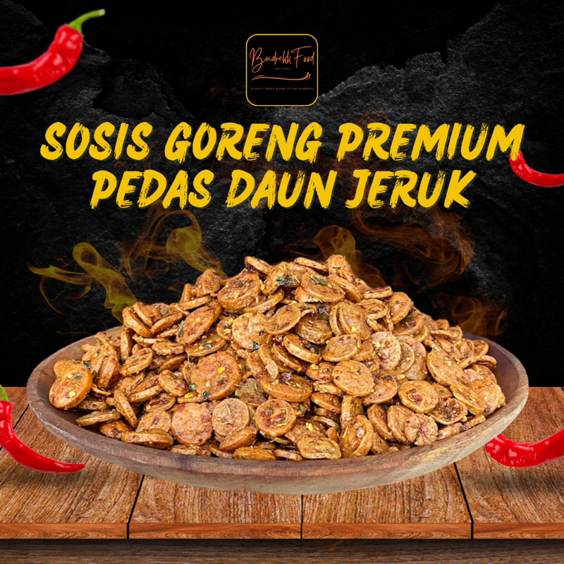 

SOSIS GORENG PREMIUM PEDAS DAUN JERUK | Budrekkfood