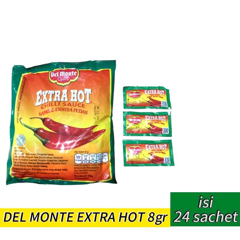 

HR ( 1Pak) DEL MONTE EXTRA HOT SAUS SAMBAL PEDAS SAOS SACHET