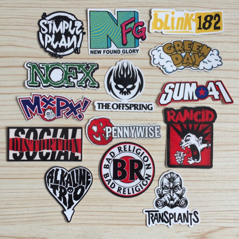 

STICKER NOFX RANCID GREENDAY BLINK182 MXPX NEW FOUND GLORY - Stiker Aesthetic Laptop Tumblr Helm Motor