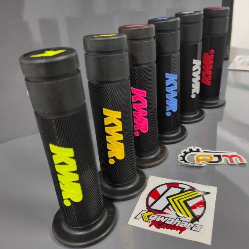 HANDGRIP KARET HANFAT STANG KAWAHARA RACING SET