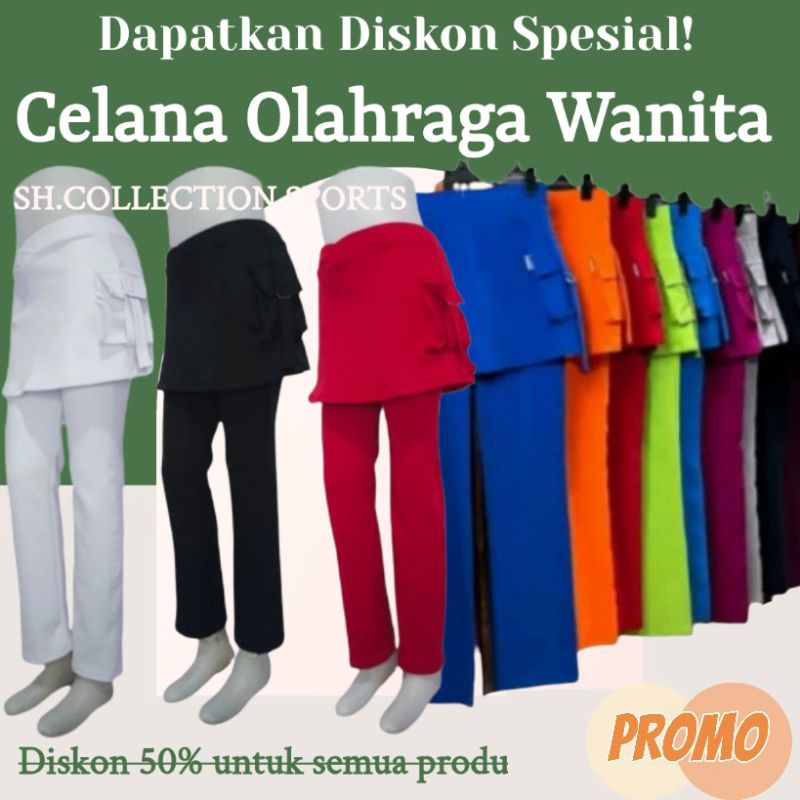 [CELANA ROK KANTONG]>celana olahraga wanita || celana senam wanita || celana senam wanita jumbo || c