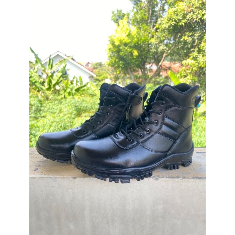 SEPATU PDL SAFTY 6 INCI MODEL JATAH LAMA KULIT APPLE