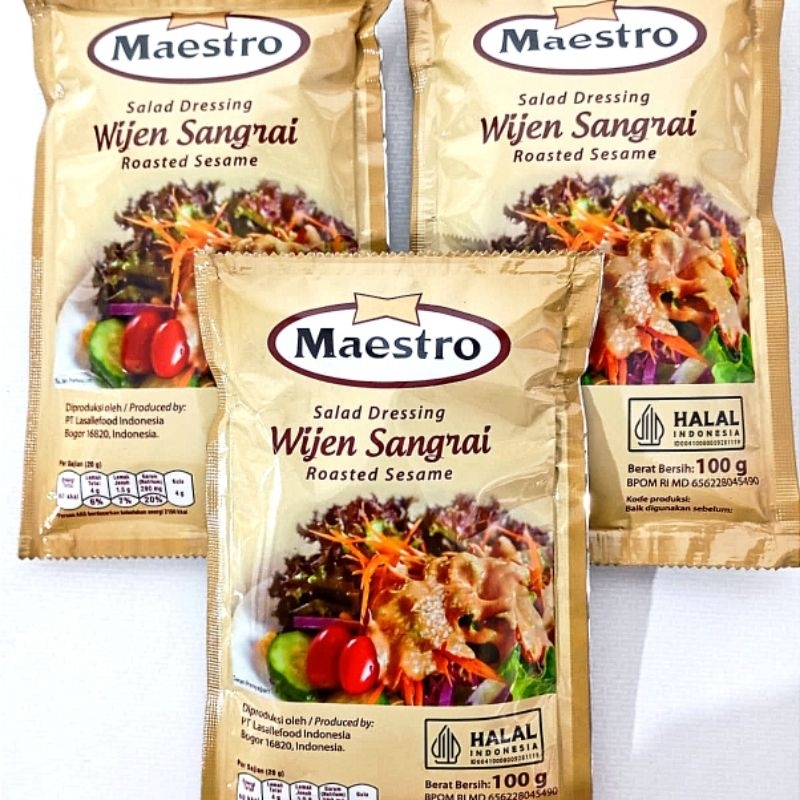 

Maestro wijen sangrai salad dressing 100gr