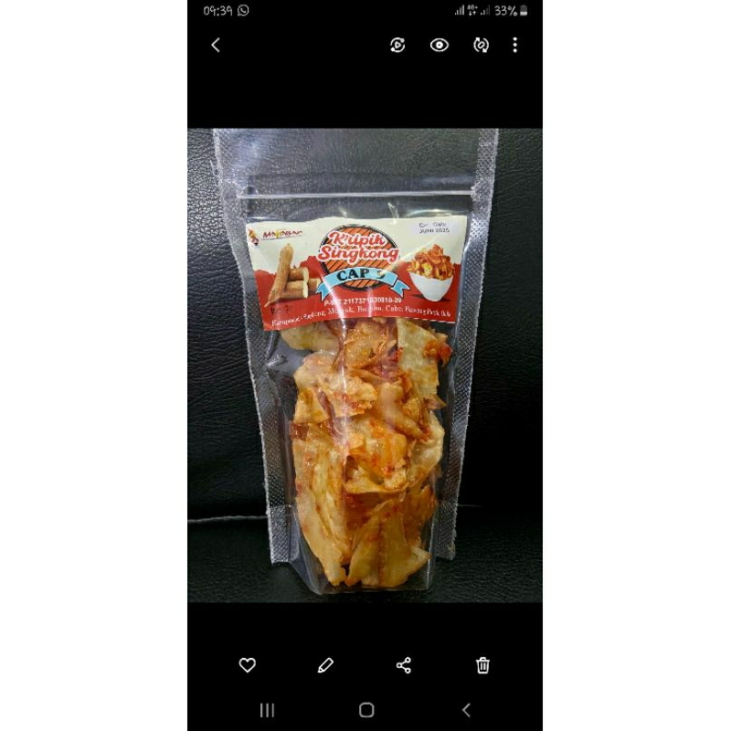 

kripik ubi pedas manis cap 9 100gr